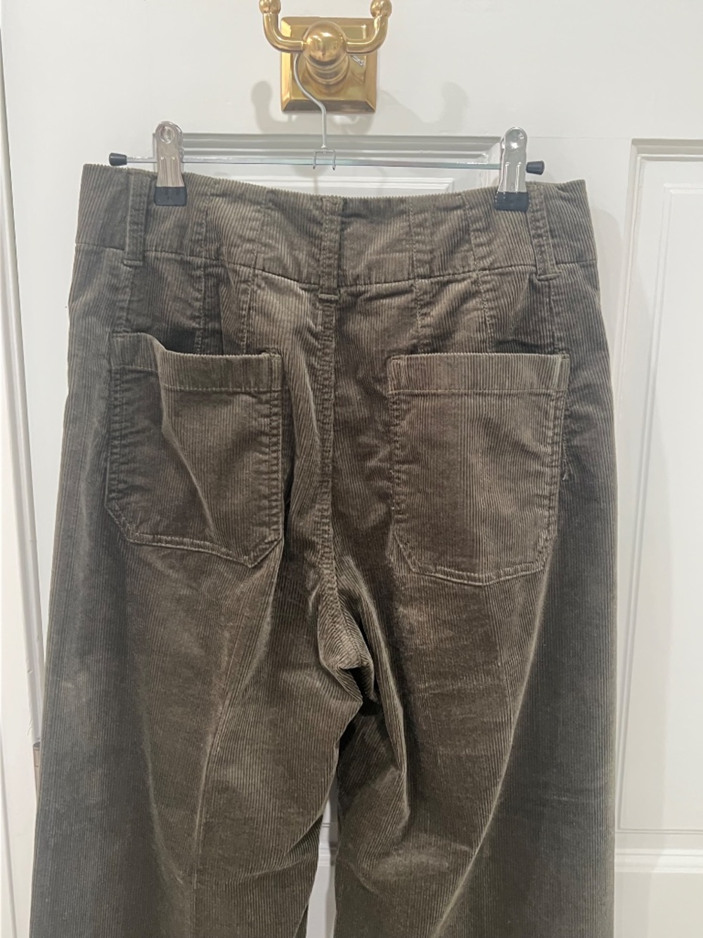 Anthropologie Maeve Collette Dark Green Corduroy Cropped Pants, Sz 27 - Picture 6 of 9